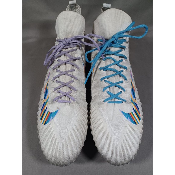 Nike Shoes Mens Sz 17 Alpha Menace Pro Crucial Catch Football Cleat AV4105-100 - Picture 6 of 10